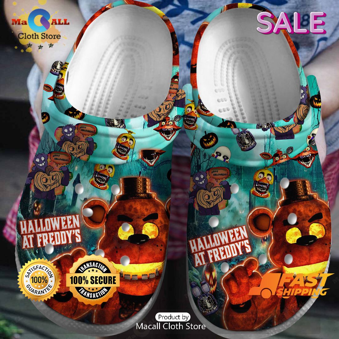 SALE New Design Halloween At Freddy's Crocs SALE New Design Halloween At Freddy's Crocs