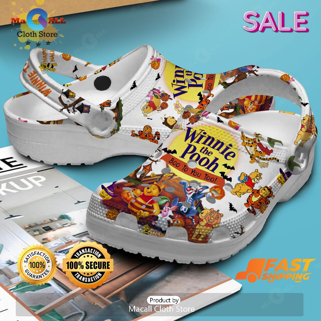 SALE New Design Winnie The Boo Halloween Crocs