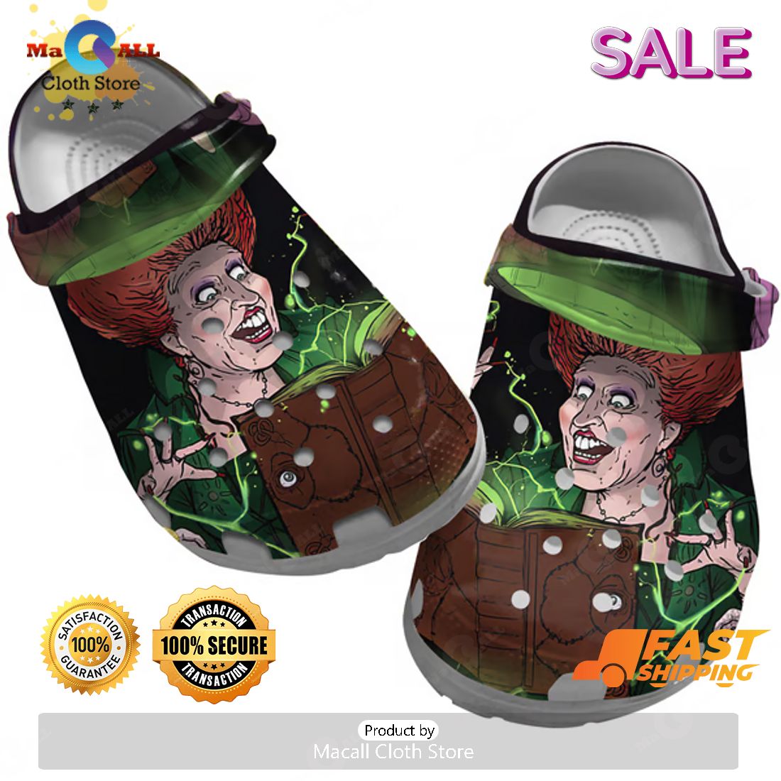 SALE Spooky Hocus Pocus Halloween Crocs SALE Spooky Hocus Pocus Halloween Crocs