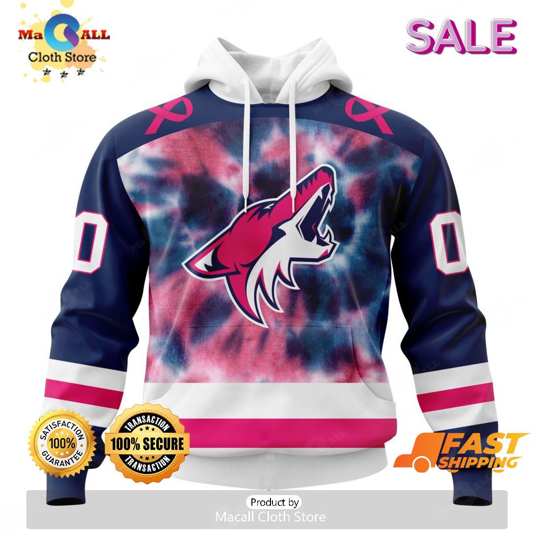 SALE Personalized NHL Arizona Coyotes Special Pink October Fight Breast Cancer Hoodie Sweatshirt 3D SALE Personalized NHL Arizona Coyotes Special Pink October Fight Breast Cancer Hoodie Sweatshirt 3D