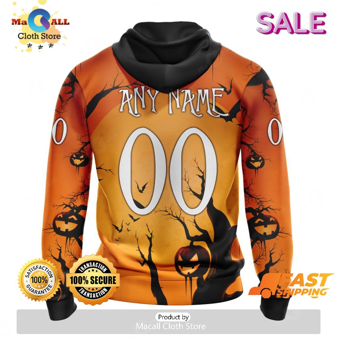 Buffalo Sabres Hoodie 3D Halloween Night Sabres Gift - Personalized Gifts:  Family, Sports, Occasions, Trending