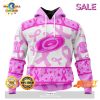 SALE Personalized NHL Carolina Hurricanes Special Pink October Fight Breast Cancer Hoodie Sweatshirt 3D