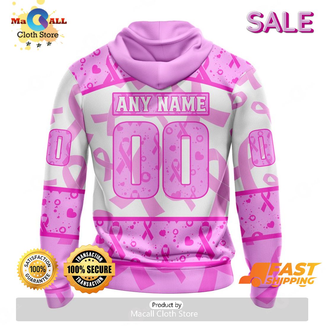NHL Carolina Hurricanes Personalized Special Design I Pink I Can In October  We Wear Pink Breast Cancer Hoodie T Shirt - Growkoc