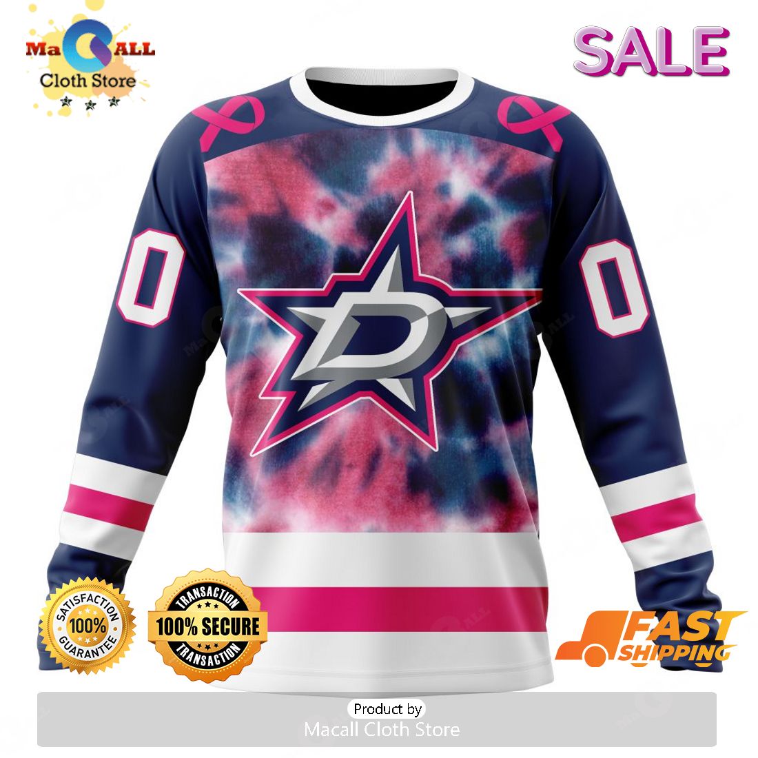 NHL Dallas Stars Personalized Special Design I Pink I Can In