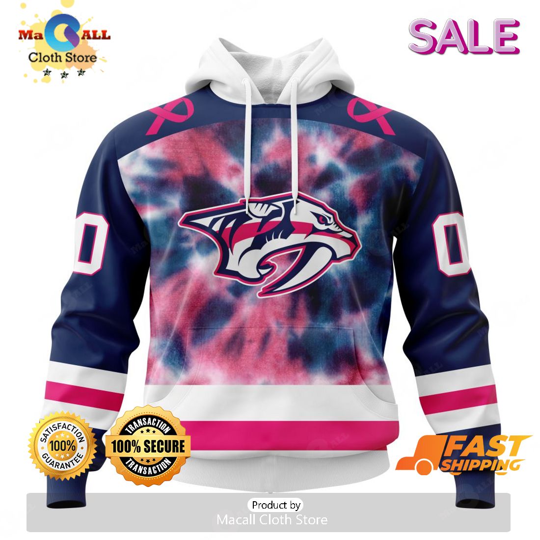 SALE Personalized NHL Nashville Predators Special Pink October Fight Breast Cancer Hoodie Sweatshirt 3D SALE Personalized NHL Nashville Predators Special Pink October Fight Breast Cancer Hoodie Sweatshirt 3D