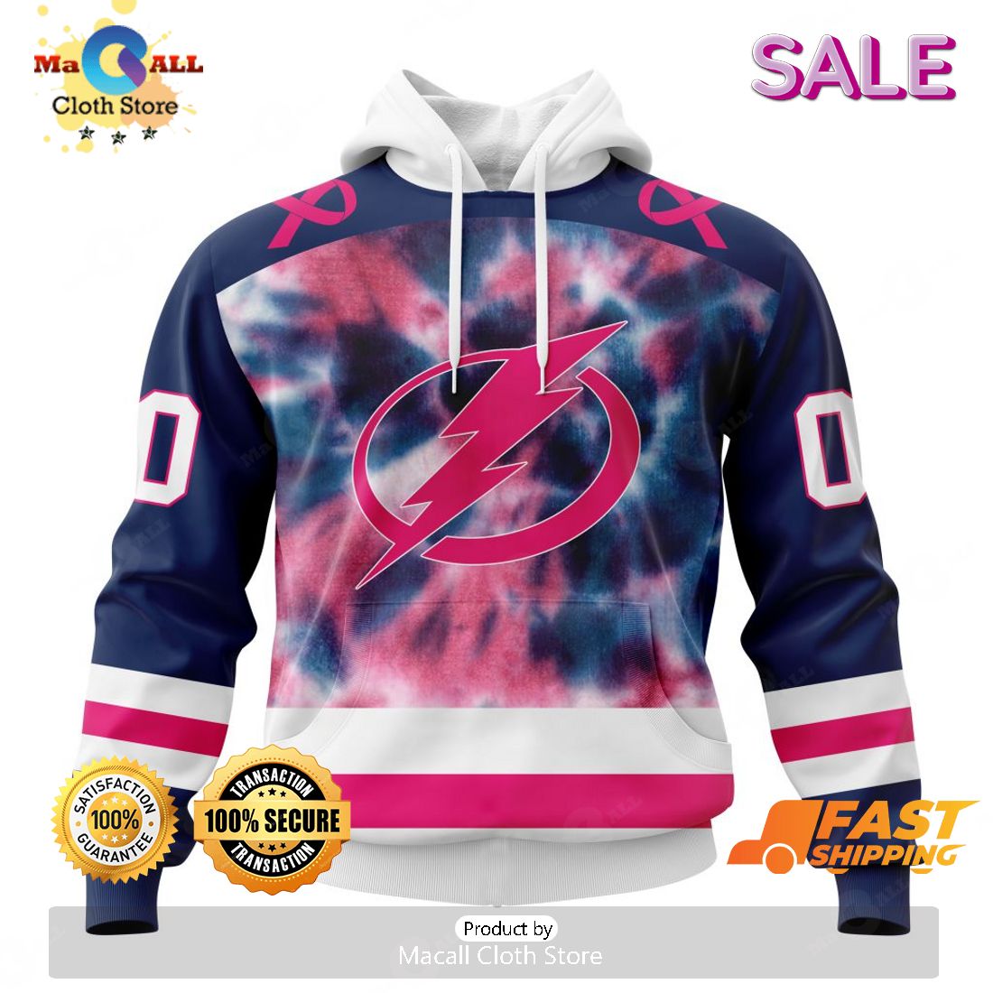 SALE Personalized NHL Tampa Bay Lightning Special Pink October Fight Breast Cancer Hoodie Sweatshirt 3D SALE Personalized NHL Tampa Bay Lightning Special Pink October Fight Breast Cancer Hoodie Sweatshirt 3D