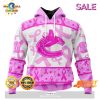 SALE Personalized NHL Vancouver Canucks Special Pink October Fight Breast Cancer Hoodie Sweatshirt 3D