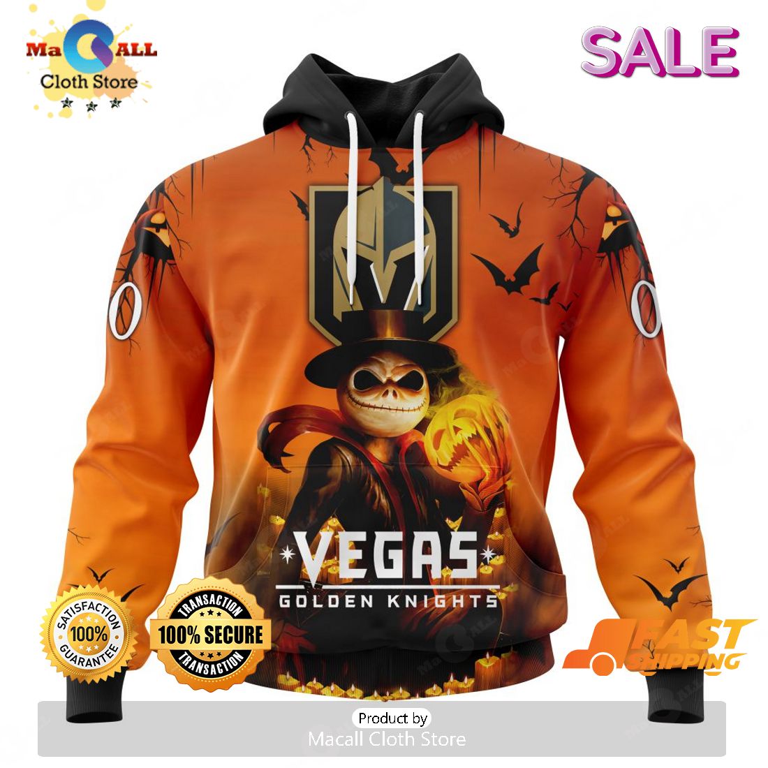 SALE Personalized NHL Vegas Golden Knights Special Halloween Concepts Hoodie Sweatshirt 3D SALE Personalized NHL Vegas Golden Knights Special Halloween Concepts Hoodie Sweatshirt 3D
