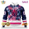 SALE Personalized NHL Vegas Golden Knights Special Pink October Breast Cancer Awareness Month Hoodie Sweatshirt 3D