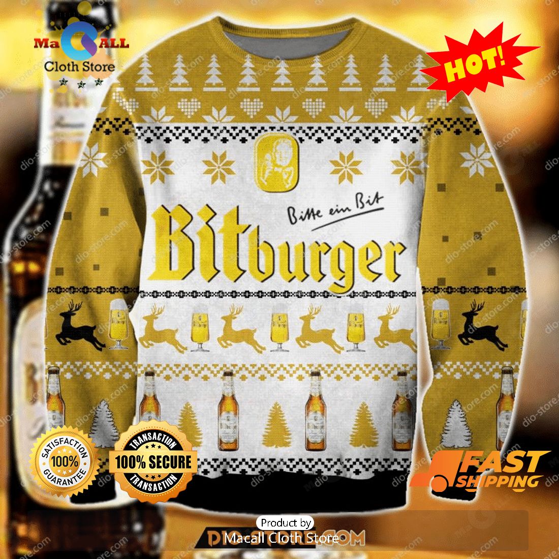 HOT TREND Bitburger Ugly Christmas Sweater, Gifts For Xmas Day HOT TREND Bitburger Ugly Christmas Sweater, Gifts For Xmas Day