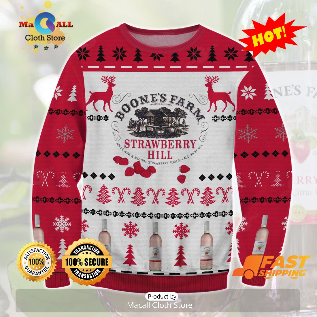 HOT TREND Boones farm Ugly Christmas Sweater, Gifts For Xmas Day HOT TREND Boones farm Ugly Christmas Sweater, Gifts For Xmas Day