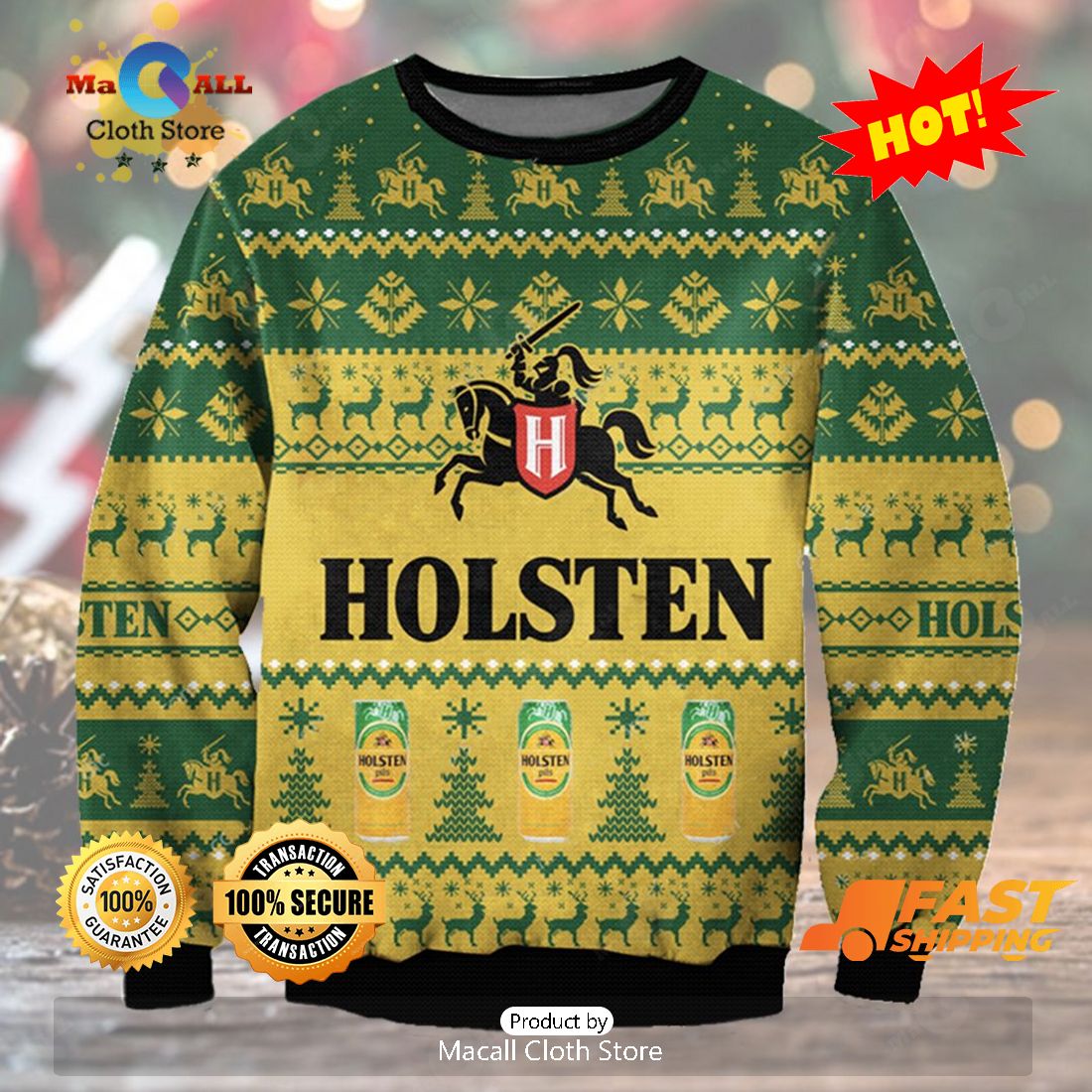 HOT TREND Holsten Christmas Sweater, Gifts For Xmas Day