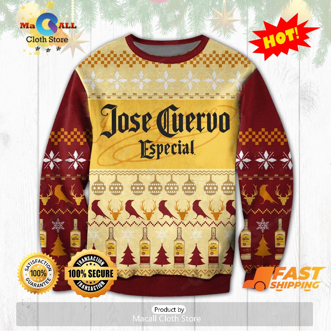 HOT TREND Jose Cuervo Especial Ugly Christmas Sweater, Gifts For Xmas Day HOT TREND Jose Cuervo Especial Ugly Christmas Sweater, Gifts For Xmas Day