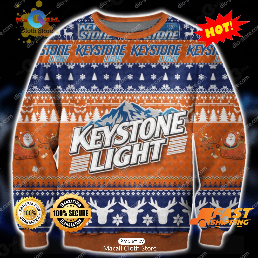 HOT TREND Keystone Light Ugly Christmas Sweater, Gifts For Xmas Day HOT TREND Keystone Light Ugly Christmas Sweater, Gifts For Xmas Day