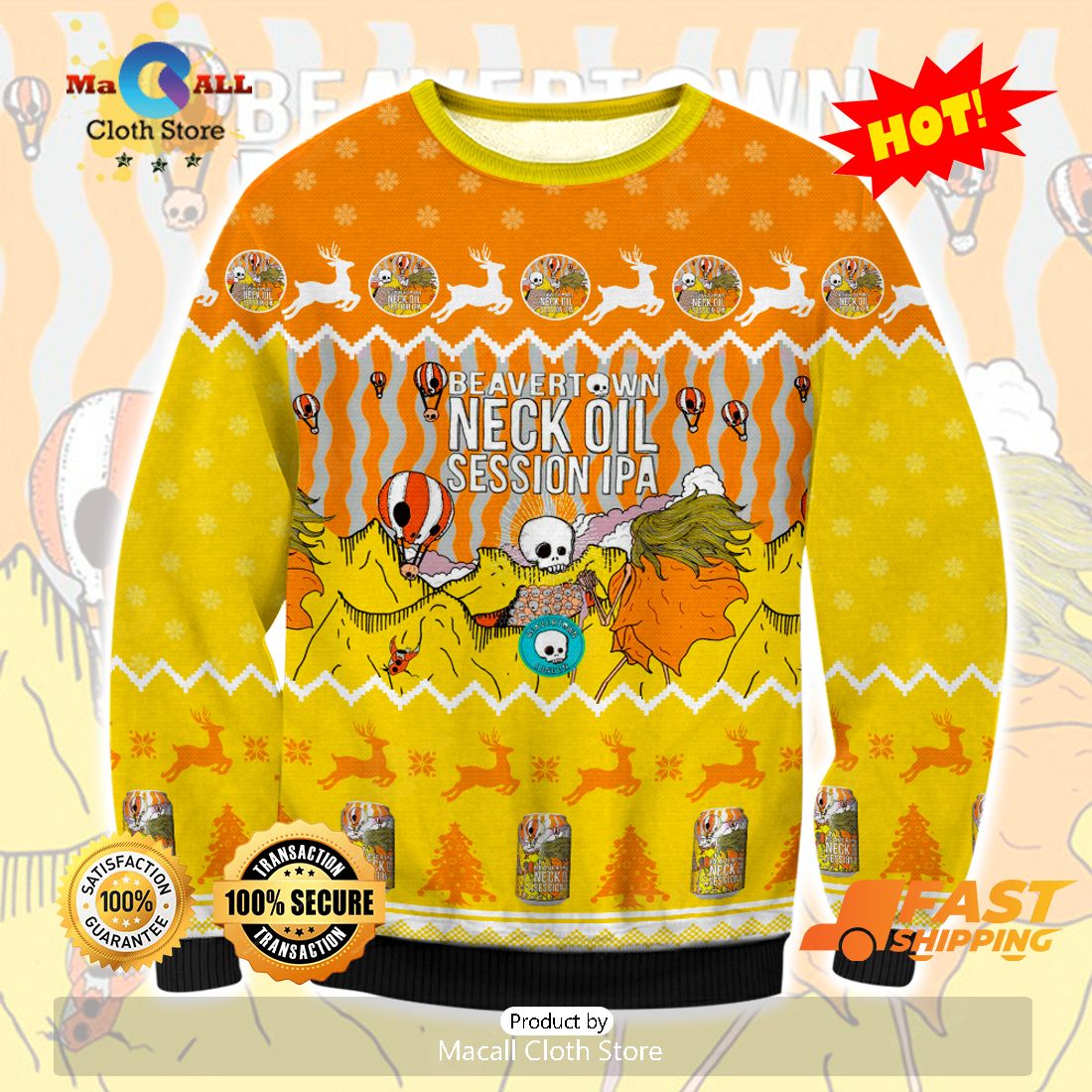 HOT TREND Neck Oil Ugly Christmas Sweater, Gifts For Xmas Day