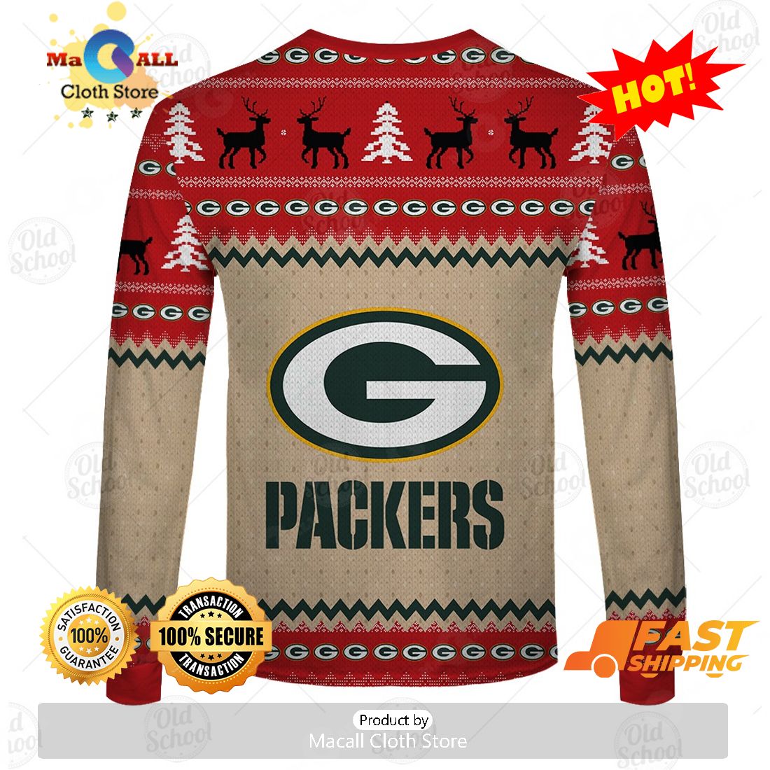 HOT NFL Green Bay Packers x Grinch Christmas Ugly Sweater Style HOT NFL Green Bay Packers x Grinch Christmas Ugly Sweater Style