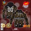 HOT Personalize NFL Pittsburgh Steelers Die Hard Fan Now Christmas Ugly Sweater