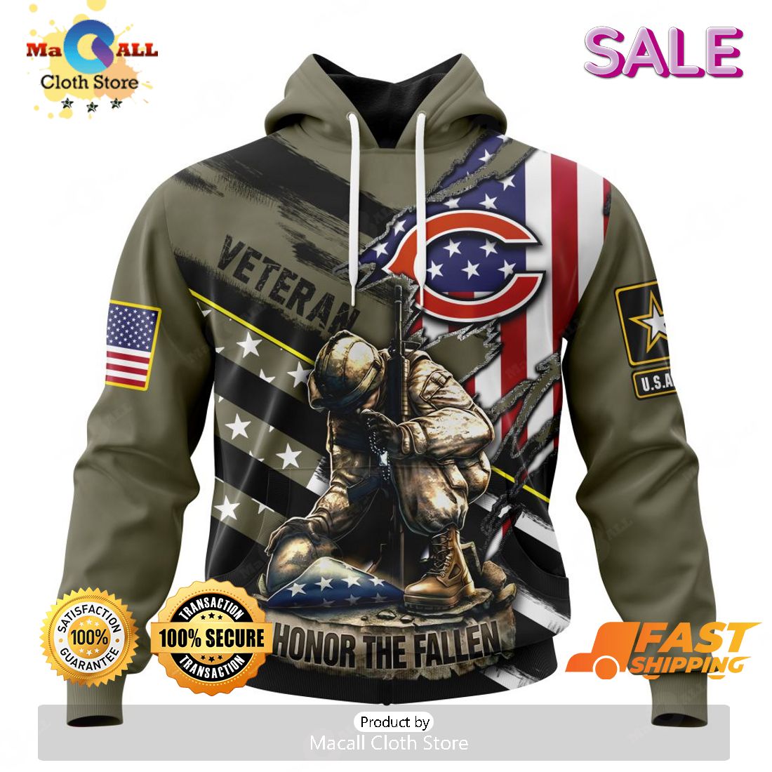 BEST NFL Buffalo Bills Salute To Service - Honor Veterans And Their  Families 3D Hoodie