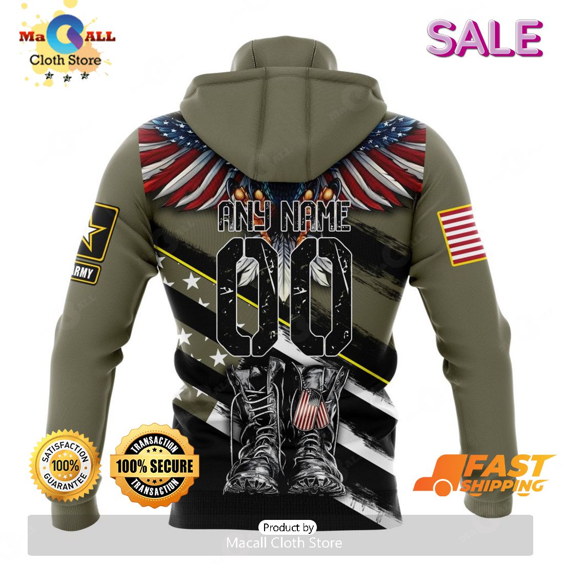 BEST NFL Buffalo Bills Salute To Service - Honor Veterans And Their  Families 3D Hoodie