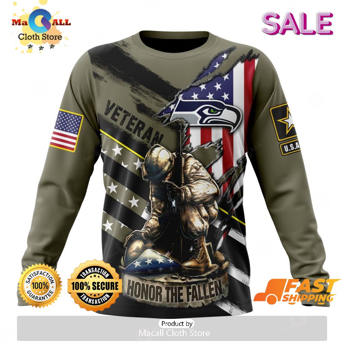 BEST NFL Dallas Cowboys Salute To Service - Honor Veterans And Their  Families 3D Hoodie