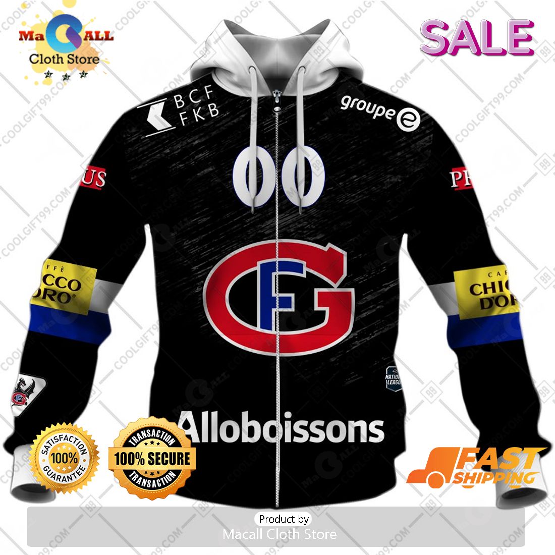 SALE Personalized NL Hockey Fribourg Gotteron Home jersey Style Hoodie Sweatshirt 3D SALE Personalized NL Hockey Fribourg Gotteron Home jersey Style Hoodie Sweatshirt 3D