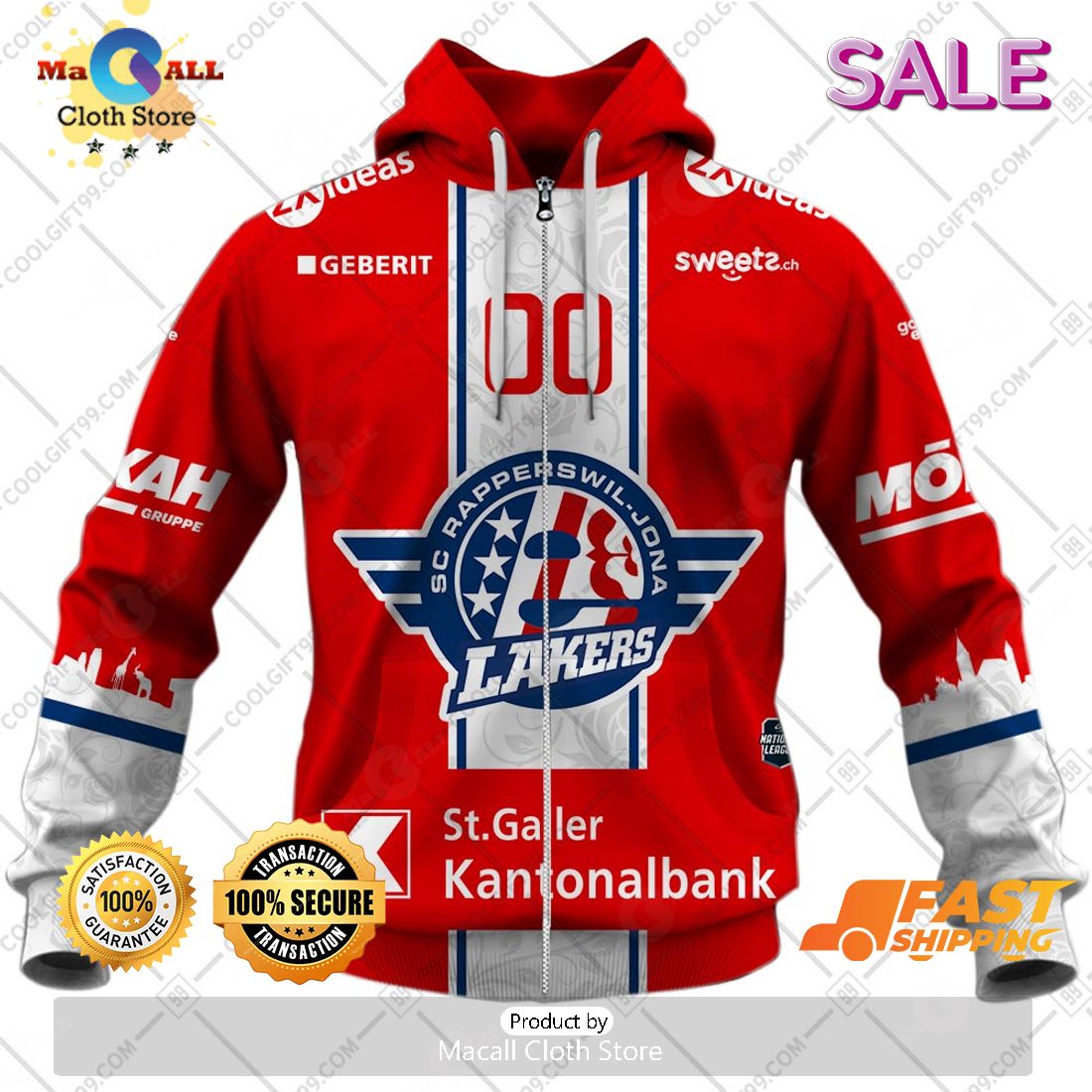 SALE Personalized NL Hockey SCRJ Lakers Home jersey Style Hoodie Sweatshirt 3D SALE Personalized NL Hockey SCRJ Lakers Home jersey Style Hoodie Sweatshirt 3D