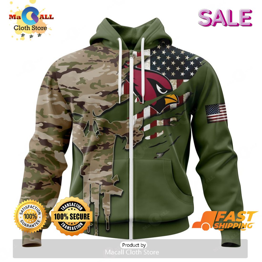 nfl army hoodie