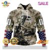 SALE Personalized NFL Baltimore Ravens Special Camo Design For Veterans Day Hoodie Sweatshirt 3D