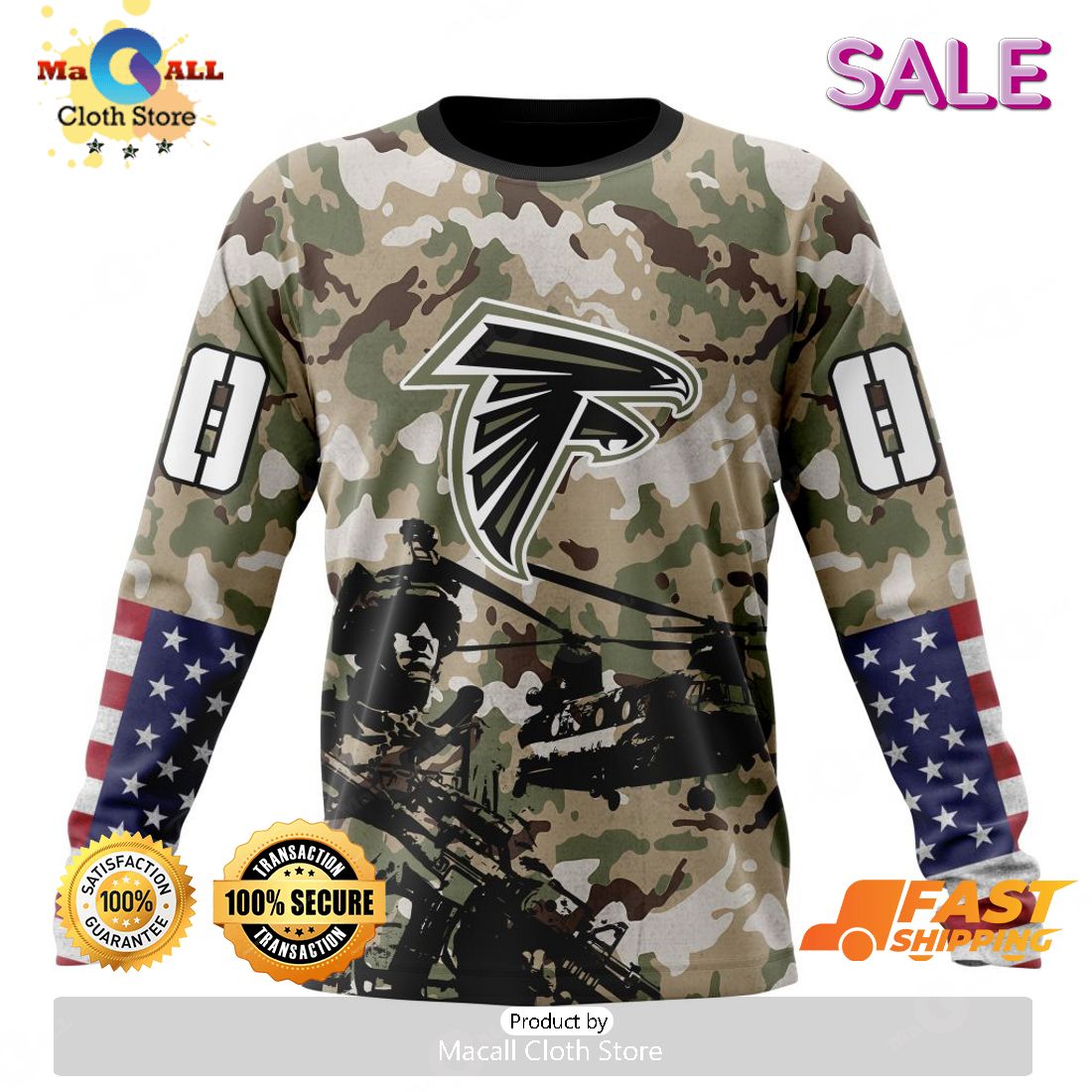 Personalized NFL Atlanta Falcons Special Salute To Service Design Hoodie -  Torunstyle