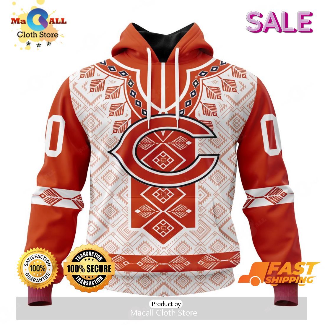 Custom Name Chicago Bears Universe Light Design NFL Hoodie 3D in 2023