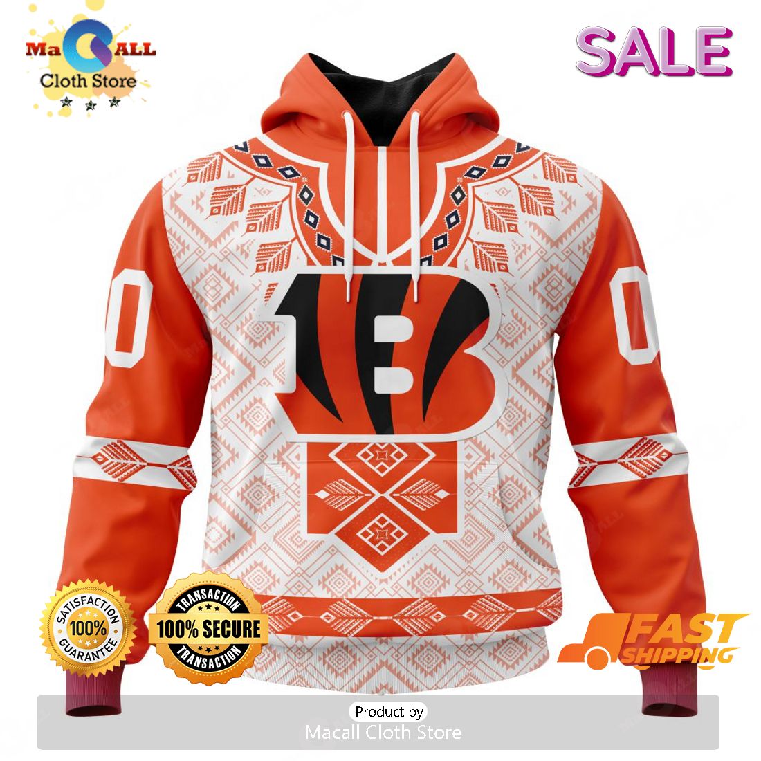 Personalized NFL Cincinnati Bengals Road 3D Printed Hoodie T-shirt  Sweatshirt - Owl Fashion Shop