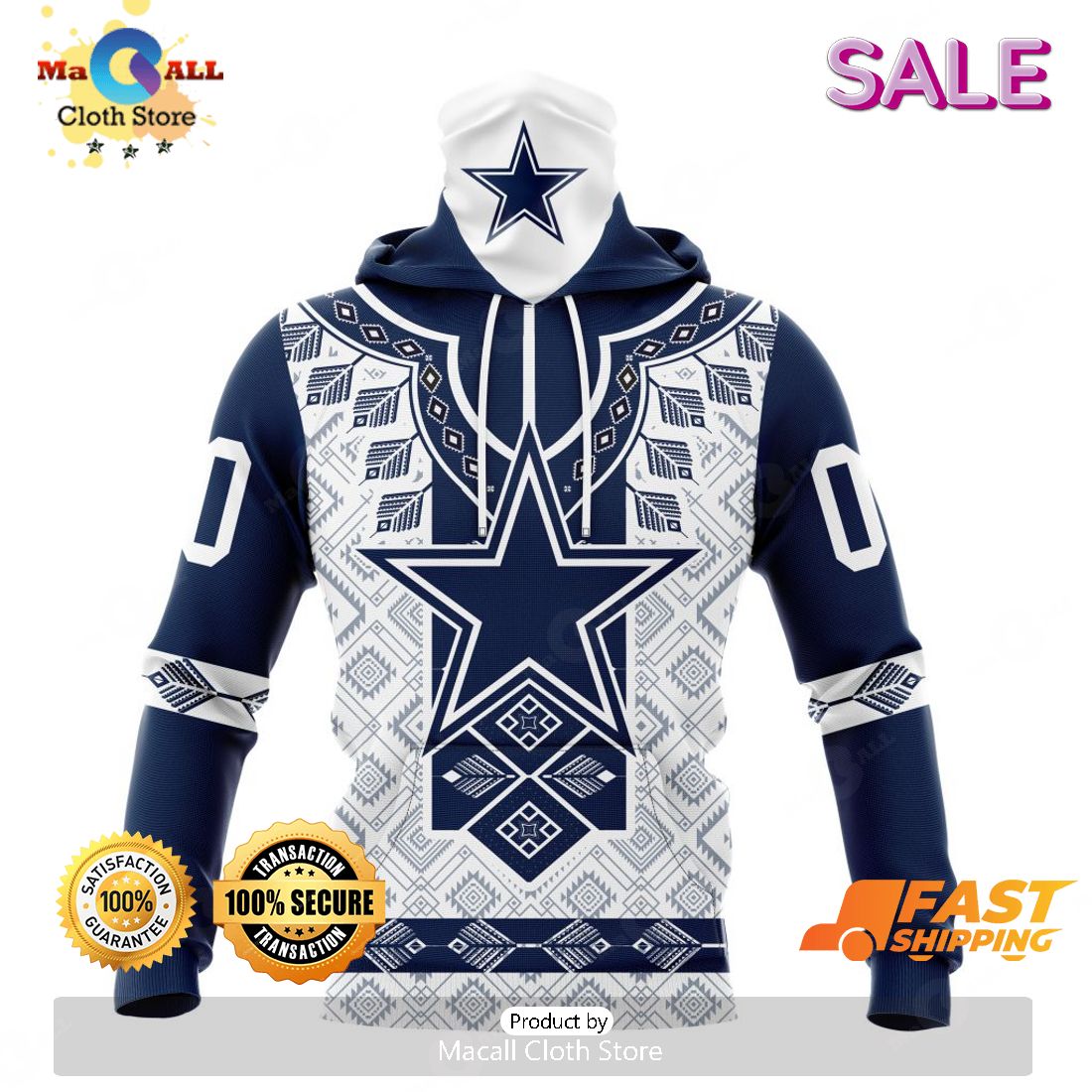 SALE Personalized NFL Dallas Cowboys Special Native Design Hoodie Sweatshirt 3D SALE Personalized NFL Dallas Cowboys Special Native Design Hoodie Sweatshirt 3D