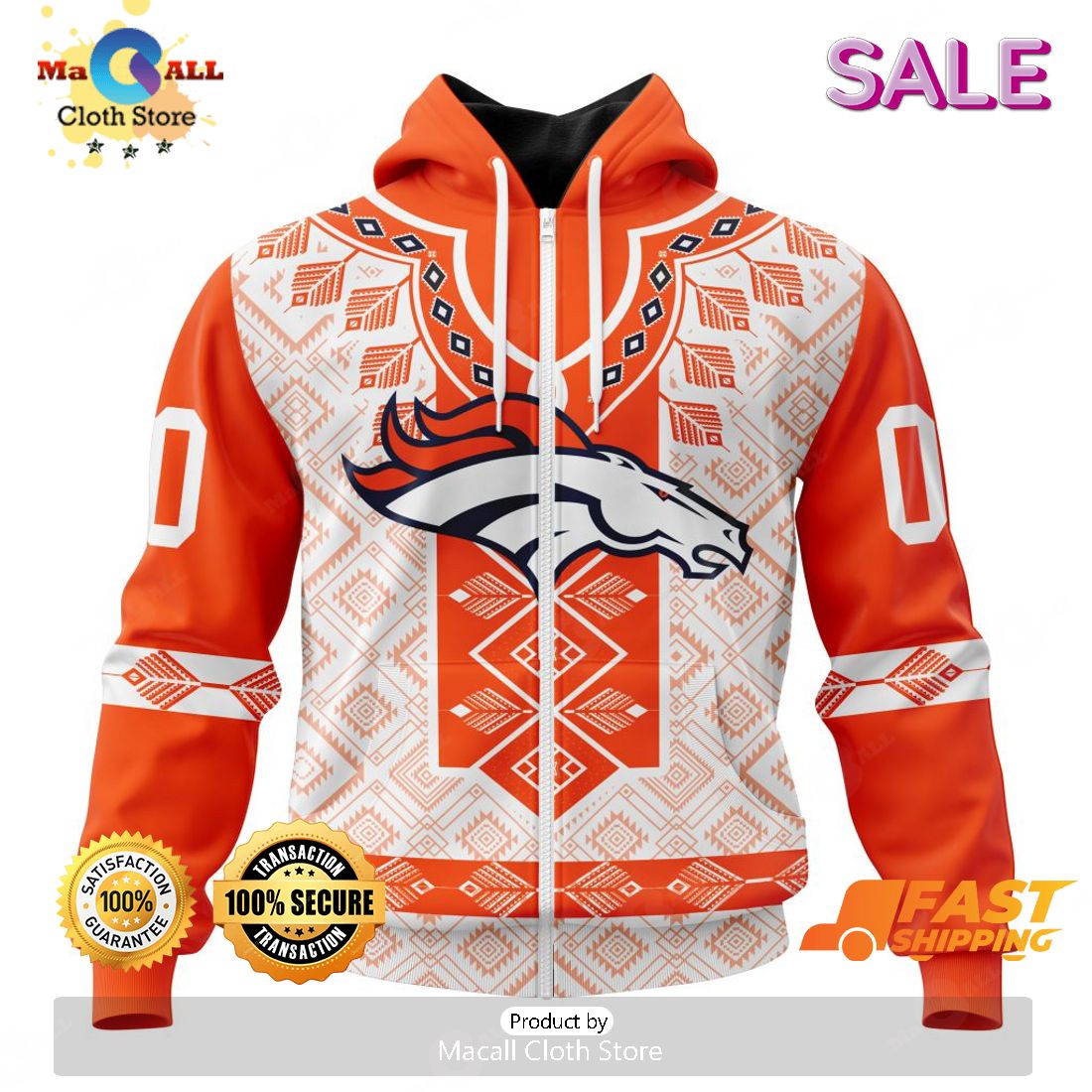 PREMIUM NFL Denver Broncos Special Native Costume Design Hoodie