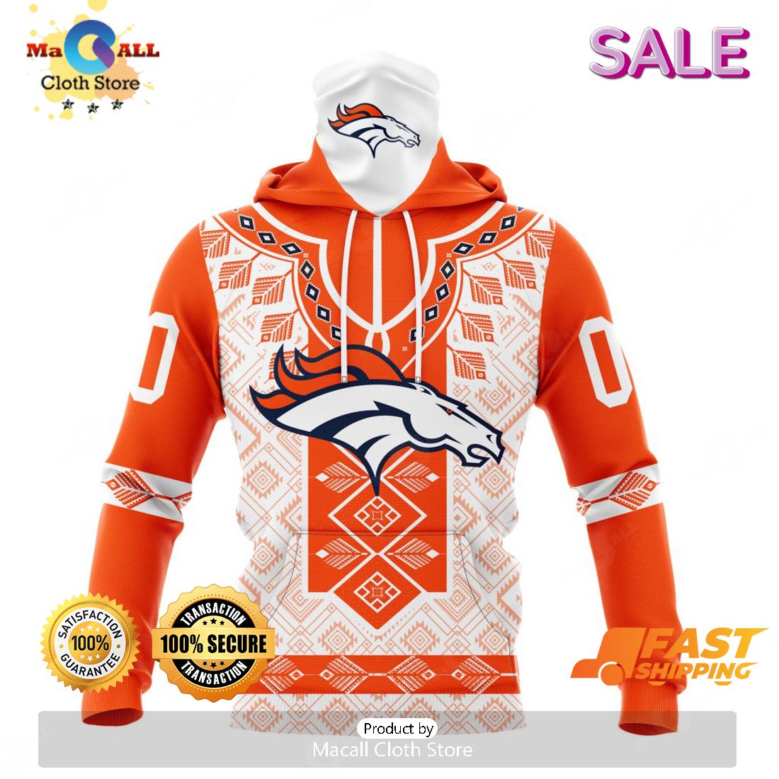 Christmas Gnomes Denver Broncos 3D Pullover Hoodie - Freedomdesign