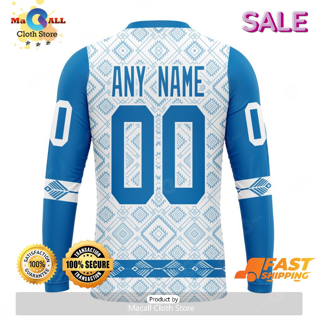 SALE] Personalized NFL Detroit Lions Road Jersey Hoodie Sweatshirt 3D  LIMITED EDITION - Macall Cloth Store - Destination for fashionistas