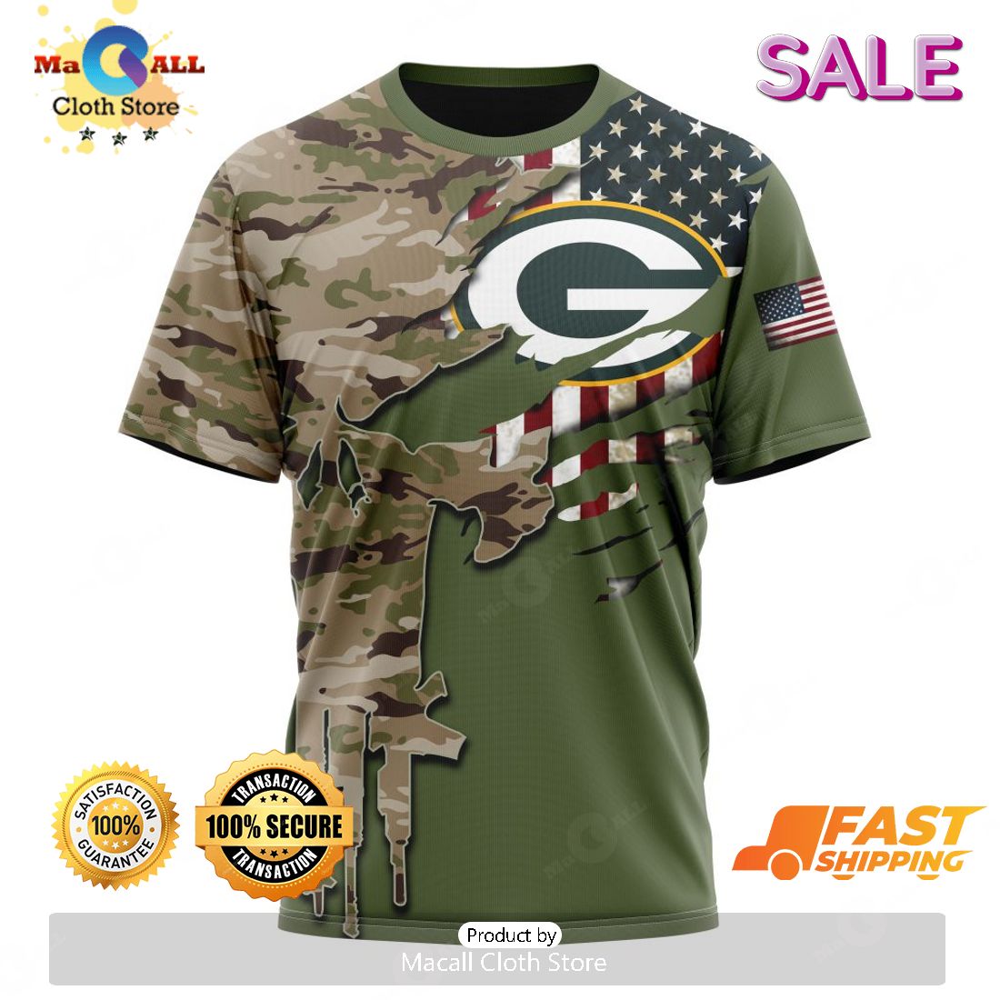 SALE Personalized NFL Green Bay Packers Special Camo Design For Veterans  Day Hoodie Sweatshirt 3D - Macall Cloth Store - Destination for fashionistas