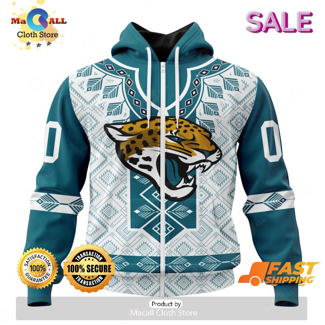 NFL Jacksonville Jaguars-Autism Fabric Hoodie 3D All Over Print