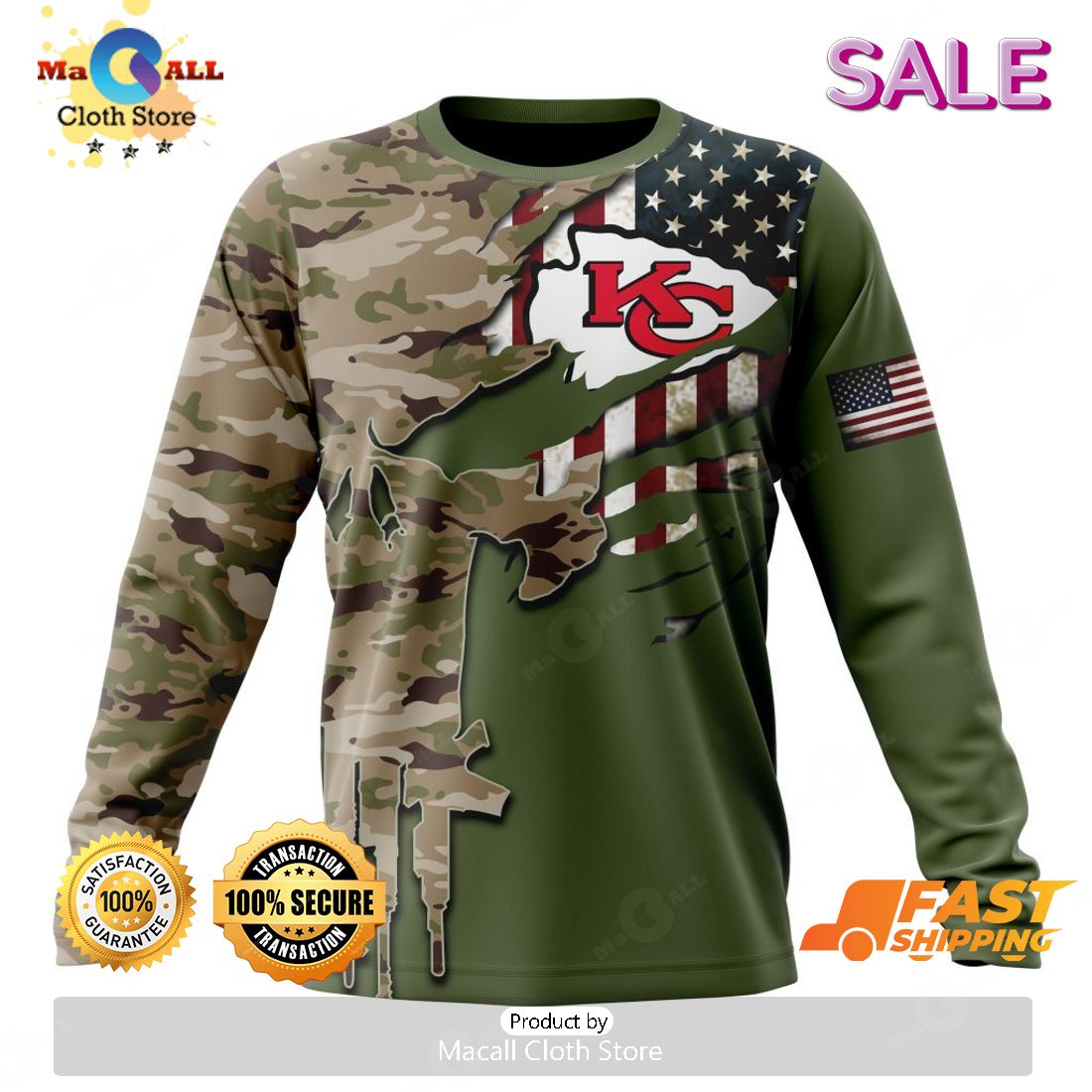 HOT TREND NFL Kansas City Chiefs Special Desert Camo Design