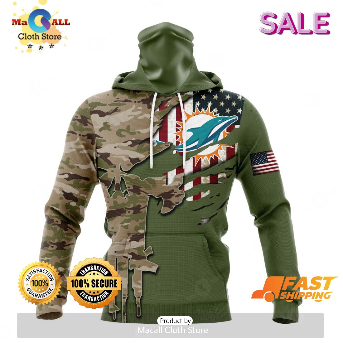 SALE Personalized NFL Miami Dolphins Special Camo Design For Veterans Day Hoodie Sweatshirt 3D SALE Personalized NFL Miami Dolphins Special Camo Design For Veterans Day Hoodie Sweatshirt 3D