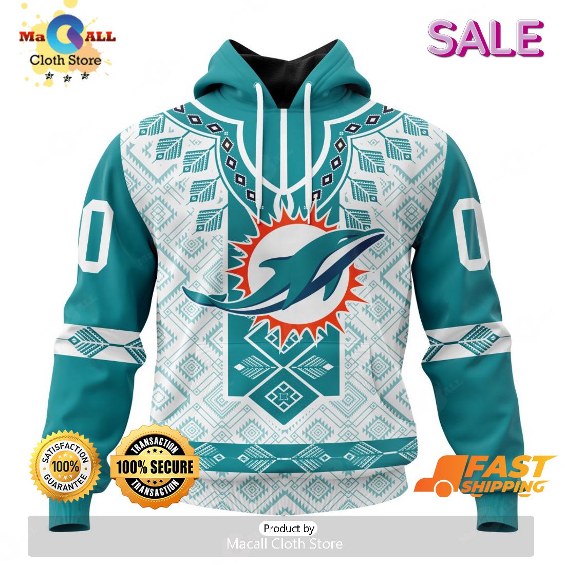 BEST NFL Miami Dolphins, Speicla Camo Realtree Hunting 3D Hoodie