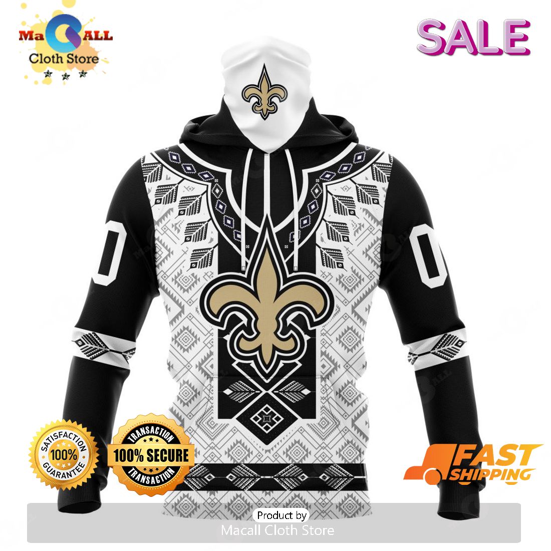 HOT NFL New Orleans Saints Special Native Costume Design Hoodie