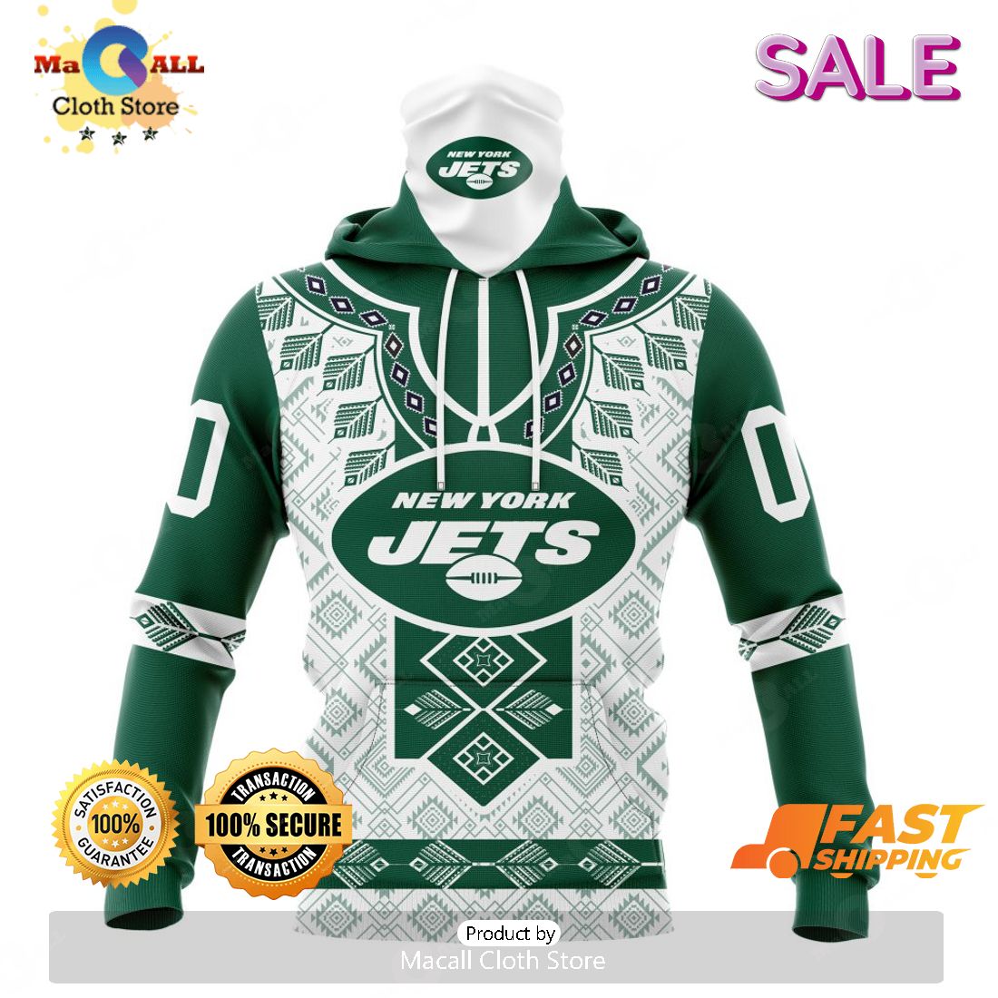 SALE Personalized NFL New York Jets Special Native Design Hoodie Sweatshirt 3D SALE Personalized NFL New York Jets Special Native Design Hoodie Sweatshirt 3D
