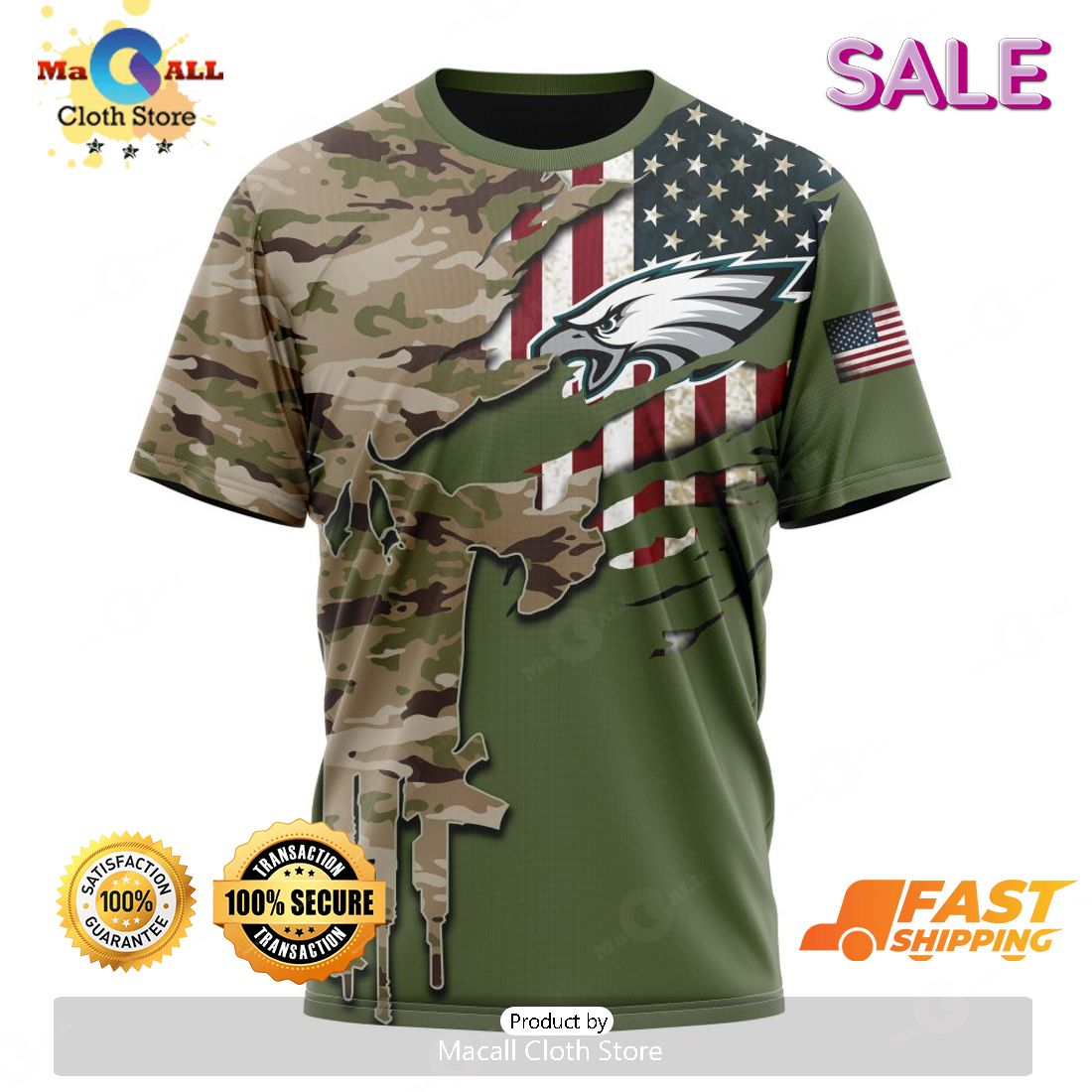 Philadelphia Eagles NFL Special Camo Realtree Hunting Personalized