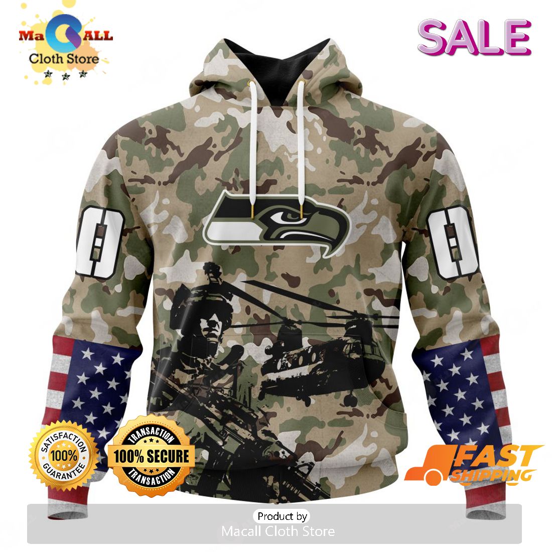 SALE Personalized NFL Seattle Seahawks Special Salute To Service Design Hoodie Sweatshirt 3D SALE Personalized NFL Seattle Seahawks Special Salute To Service Design Hoodie Sweatshirt 3D