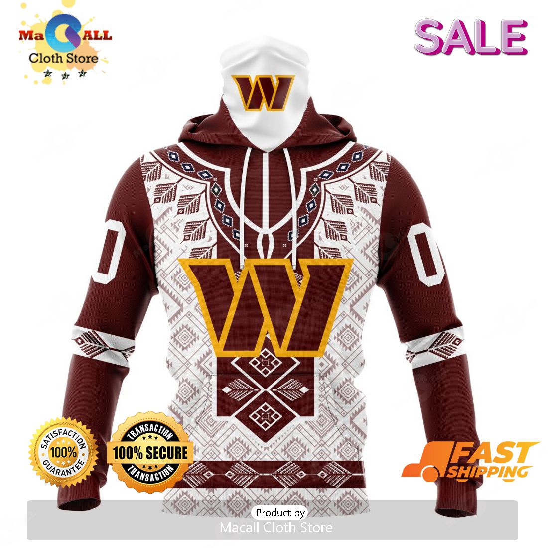 BEST NFL Washington Commanders Special Native Costume Design Hoodie