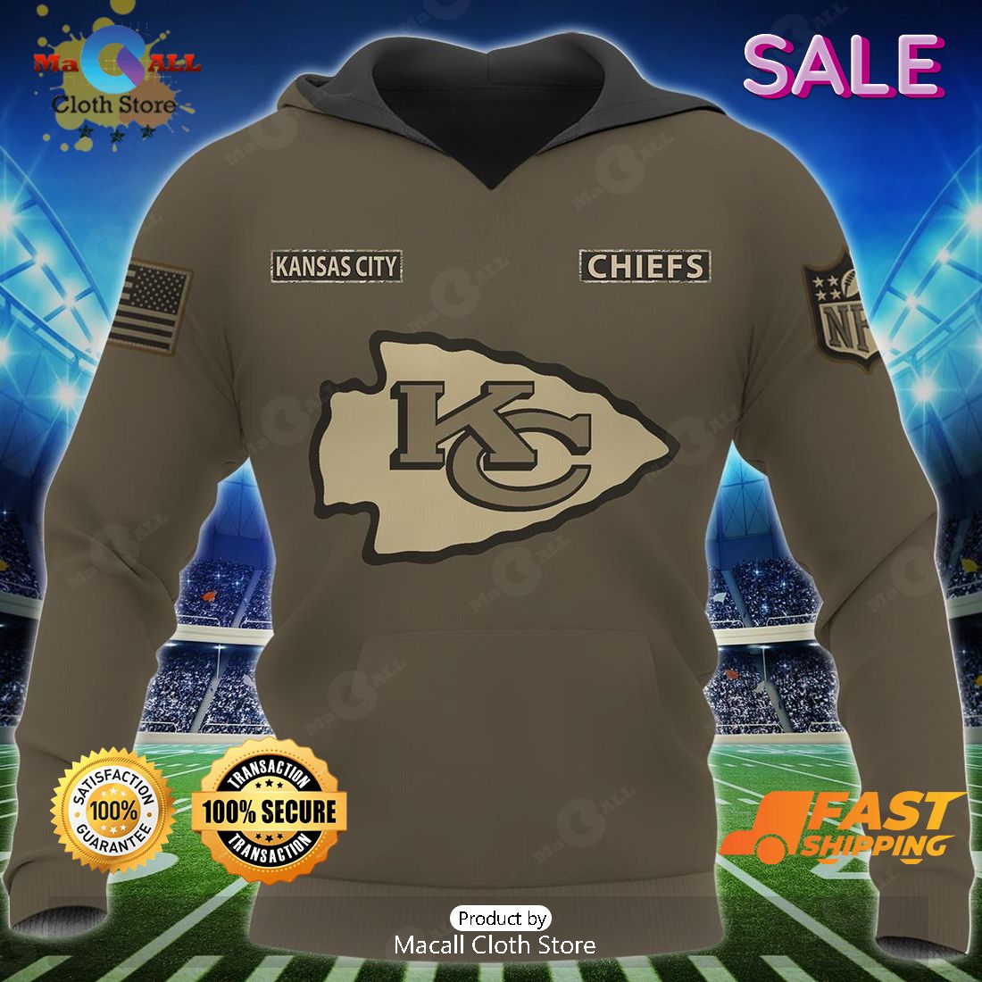 Personalized name Chiefs Camo Mascot 3D Hoodie, Kc Chiefs Gifts - Bring  Your Ideas, Thoughts And Imaginations Into Reality Today