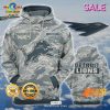 SALE Personalized Name Detroit Lions – U.S. Navy NWU Camouflage Veterans Day Hoodie Sweatshirt 3D