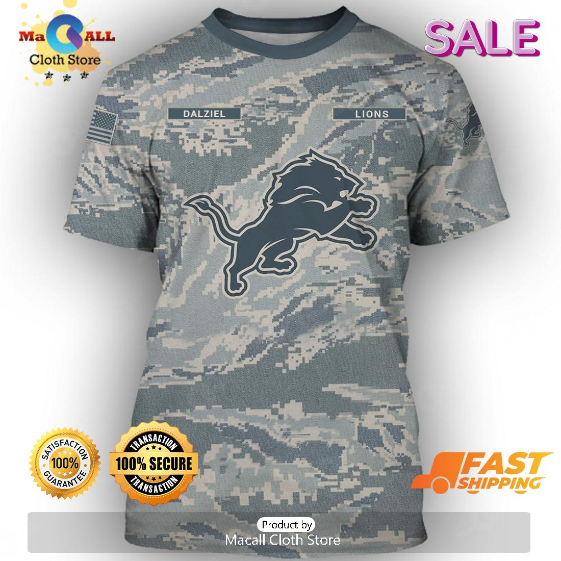 Custom Detroit Lions Baseball Jersey Camo Unique Detroit Lions Gifts -  Personalized Gifts: Family, Sports, Occasions, Trending