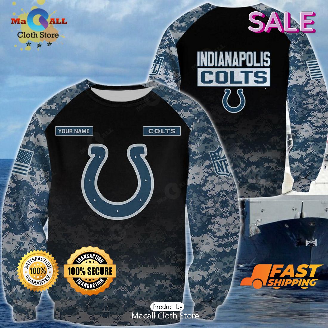 Shop Colts Veterans Day Hoodie