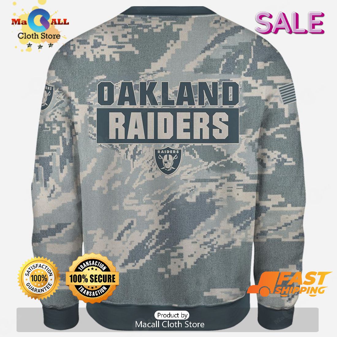SALE Personalized Name Oakland Raiders - U.S. Air Force ABU Camouflage Veterans Day, Christmas Gifts Hoodie Sweatshirt 3D SALE Personalized Name Oakland Raiders - U.S. Air Force ABU Camouflage Veterans Day, Christmas Gifts Hoodie Sweatshirt 3D